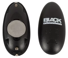 Black Velvets Black Velvets - Analni vibrator s priseskom in daljinskim upravljalnikom 20 cm črne barve