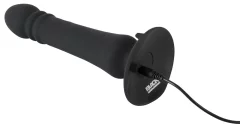 Black Velvets Black Velvets - Analni vibrator s priseskom in daljinskim upravljalnikom 20 cm črne barve