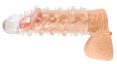 Crystal Crystal - rokav za penis z nastavki in obročkom