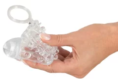 Crystal Crystal - rokav za penis z nastavki in obročkom