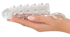 Crystal Crystal - rokav za penis z nastavki in obročkom
