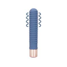 shumee Loveline - Rebrasti mini vibrator zajček Blue Horizon