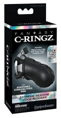 Fantasy C Ringz Fantasy C-Ringz - Silikonska kletka za penis s ključavnico in ključem