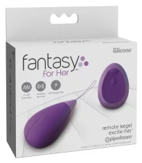 Fantasy For Her Fantasy For Her - Vibracijsko jajce z daljinskim upravljalnikom 12,1 cm vijolično