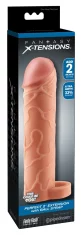 Fantasy X-tensions Fantasy X-Tensions - Ovratnik za penis 33% večji penis +5,1 cm barve kože 19 cm