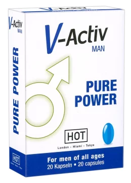 HOT Tablete za potenco 20 kosov - V-Activ za moške 20 kapsul