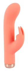 shumee Peachy - Mini vibrator Bunny za stimulacijo klitorisa in G-točke - oranžen