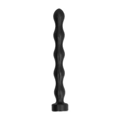All Black Vse črno - Analni čep z žogicami, 32 cm