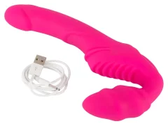 shumee Vibrator brez naramnic - Wild Games z dvema koncema, roza