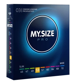 shumee MY.SIZE PRO - Kondomi 53 mm 3 kosi