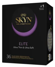 shumee Skyn elite - Vlažni in tanki kondomi brez lateksa, 36 kosov