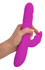shumee Sweet Smile - vibrator zajček z vrtečimi se kroglicami