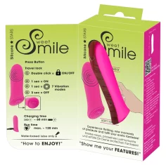 shumee Sweet Smile - mini vibrator s 7 močnimi načini vibracij, roza