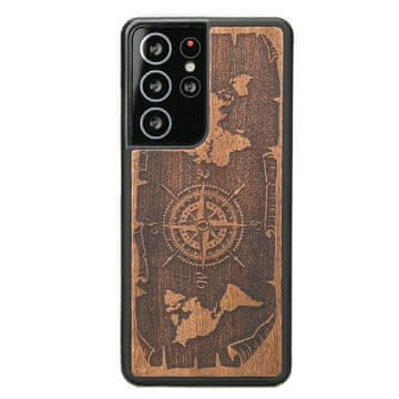 bewood Lesen ovitek za Samsung Galaxy S21 Ultra WIND ROSE MERBAU