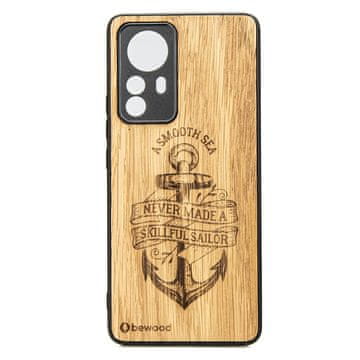 bewood Leseno ohišje za Xiaomi 12 Pro, sidro, hrast
