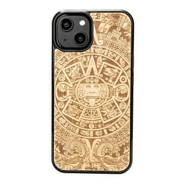 bewood Lesen ovitek Bewood za iPhone 15 z azteškim koledarjem, črn