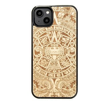 bewood Lesen ovitek Bewood za iPhone 15 Plus z azteškim koledarjem in anjegre