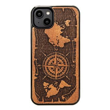 bewood Lesen ovitek Bewood za iPhone 15 Plus, ROŽA VETROV, MERBAU