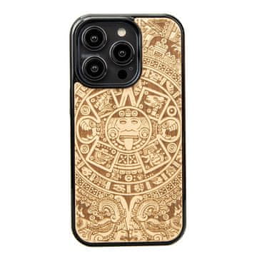 bewood Lesen ovitek Bewood za iPhone 15 Pro z azteškim koledarjem in anjegre