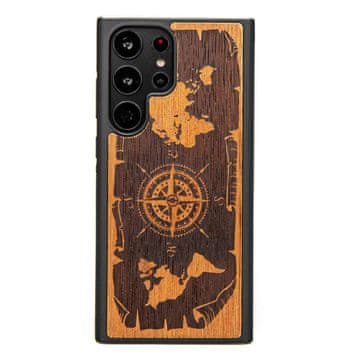 bewood Lesen ovitek Bewood za Samsung Galaxy S23 Ultra WIND ROSE MERBAU