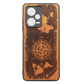 bewood Lesen ovitek Bewood Redmi Note 12 5G, ROŽA VETROV, MERBAU