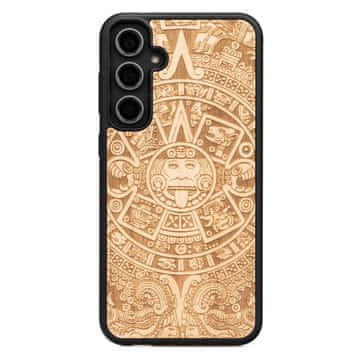bewood Lesen ovitek Bewood za Samsung Galaxy S23 FE z azteškim koledarjem in aniegre