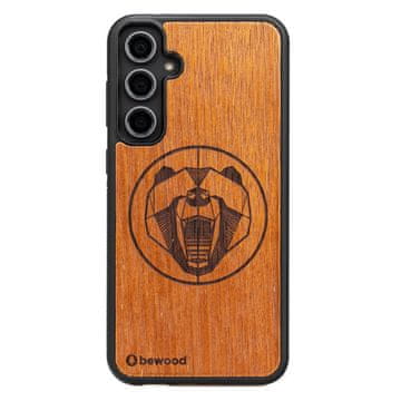 bewood Lesen ovitek Bewood za Samsung Galaxy S23 FE z vzorcem medvedka merbau