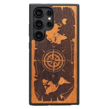 bewood Lesen ovitek Bewood za Samsung Galaxy S24 Ultra WIND ROSE MERBAU