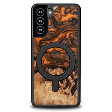 bewood Ovitek Bewood Unique za Samsung Galaxy S21 FE - oranžen z MagSafe
