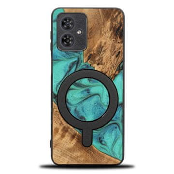 bewood Ovitek Bewood Unique za Motorola G54 5G - turkizen z MagSafe