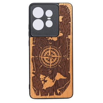 bewood Lesen ovitek Bewood za Motorola Edge 50 Pro, ROŽA VETROV, MERBAU