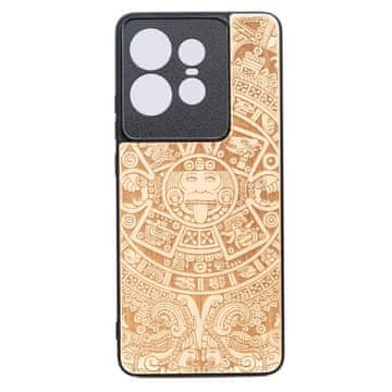 bewood Lesen ovitek Bewood za Motorola Edge 50 Pro z azteškim koledarjem aniegre