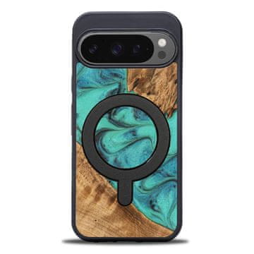 bewood Unikaten ovitek Bewood za Google Pixel 10/10 Pro - turkizen z MagSafe