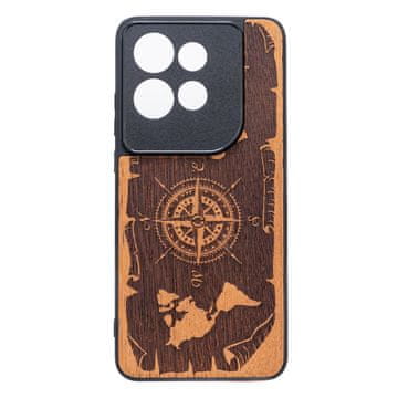 bewood Lesen ovitek Bewood za Motorola Edge 50 Neo, WIND ROSE MERBAU