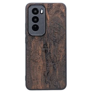 bewood Lesen ovitek Bewood za Oppo Reno 12 5G z azteškim koledarjem in zirikotnim vzorcem