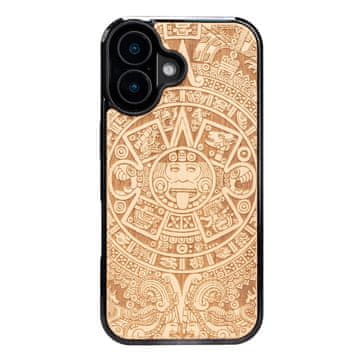bewood Lesen ovitek Bewood za iPhone 16 z azteškim koledarjem, črn