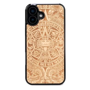 bewood Lesen ovitek Bewood za iPhone 16 Plus z azteškim koledarjem in anjegre