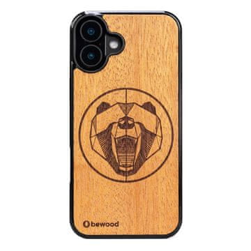 bewood Lesen ovitek Bewood za iPhone 16 Plus z vzorcem medvedka MERBAU