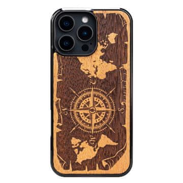 bewood Lesen ovitek Bewood za iPhone 16 Pro WIND ROSE MERBAU