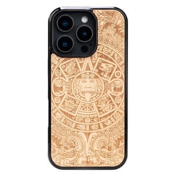 bewood Lesen ovitek Bewood za iPhone 16 Pro z azteškim koledarjem in anjegre