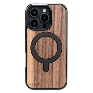 bewood Leseni ovitek Bewood za iPhone 16 Pro, AMERIŠKI OREH z MagSafe