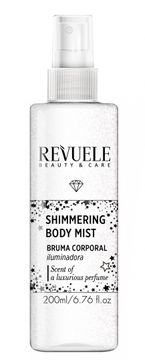 Revuele Revuele Bleščeča meglica za telo srebrna (200 ml)