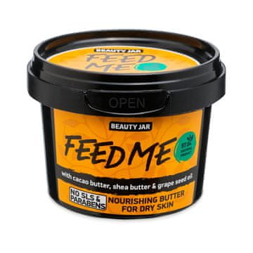 Beauty Jar Negovalno maslo Beauty Jar Feed Me za suho kožo z oljem grozdnih pešk (90 g)