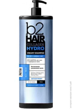 shumee b2Hair COLLAGEN HYDRO krema - šampon za suhe in poškodovane lase, 1000 ml