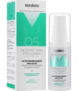 shumee MEDDIS matirajoča krema za obraz ZF 20, 30 ml