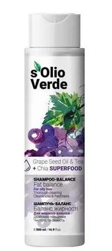 shumee S'olio Verde uravnalni šampon z oljem grozdnih pešk za mastne lase, 500 ml