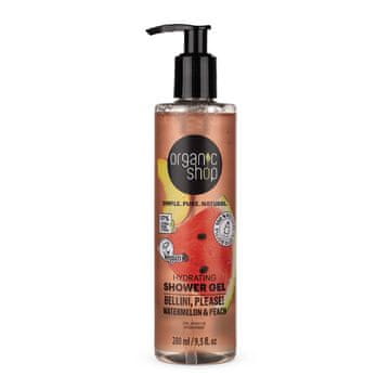 shumee ORGANIK SHOP Vlažilni gel za prhanje z vonjem lubenice in breskve 280 ml