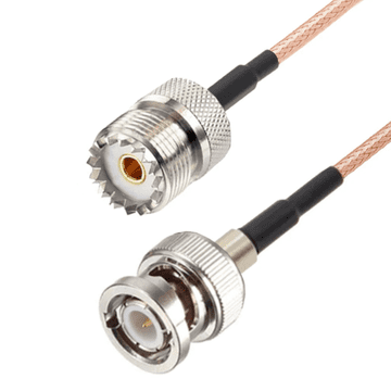 shumee Pigtail BNC vtič / UHF vtičnica RG316 3m