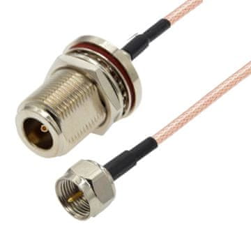 shumee Pigtail F vtič / N vtičnica BH RG316 1m