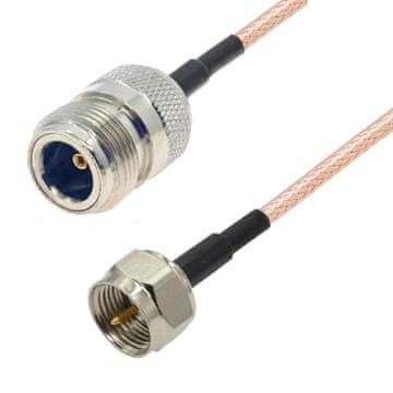 shumee Pigtail F vtič / N vtičnica RG316 50om 3m